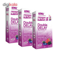 کاندوم تاخیری دوبل ناچ کدکس مدل Double Delay سه بسته 10 عددی