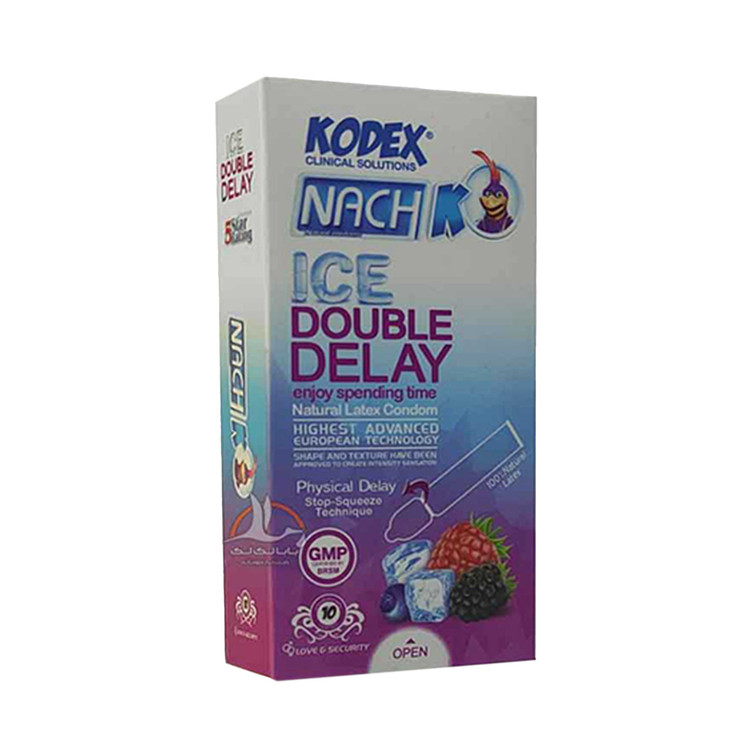 کاندوم ناچ کدکس مدل ice double delay بسته 10 عددی